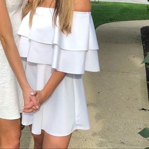 White off the shoulder sundress